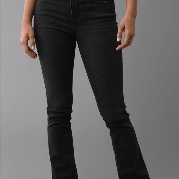 American Eagle Outfitters Denim - American Eagle Outfitters Black Slim Straight Leg Jeans size 28